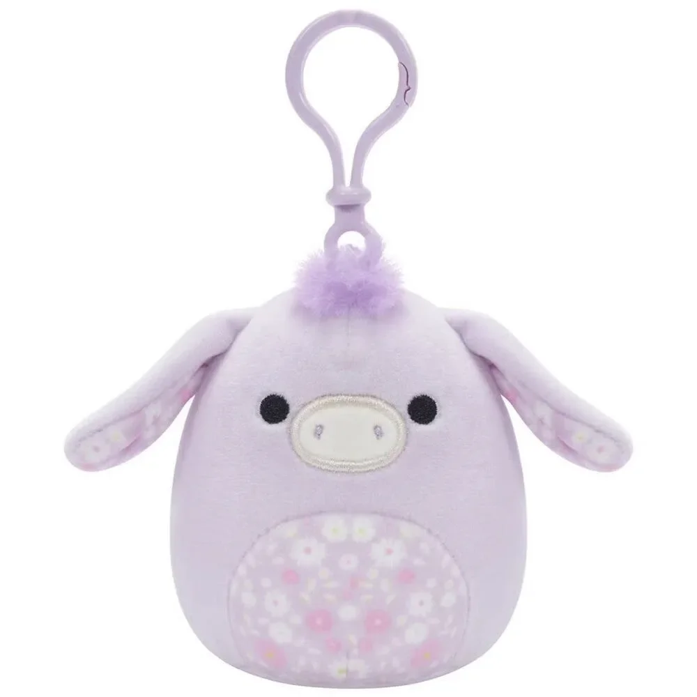 Squishmallows Delzi The Donkey Easter 3.5 inch Clip Stuffed Plush